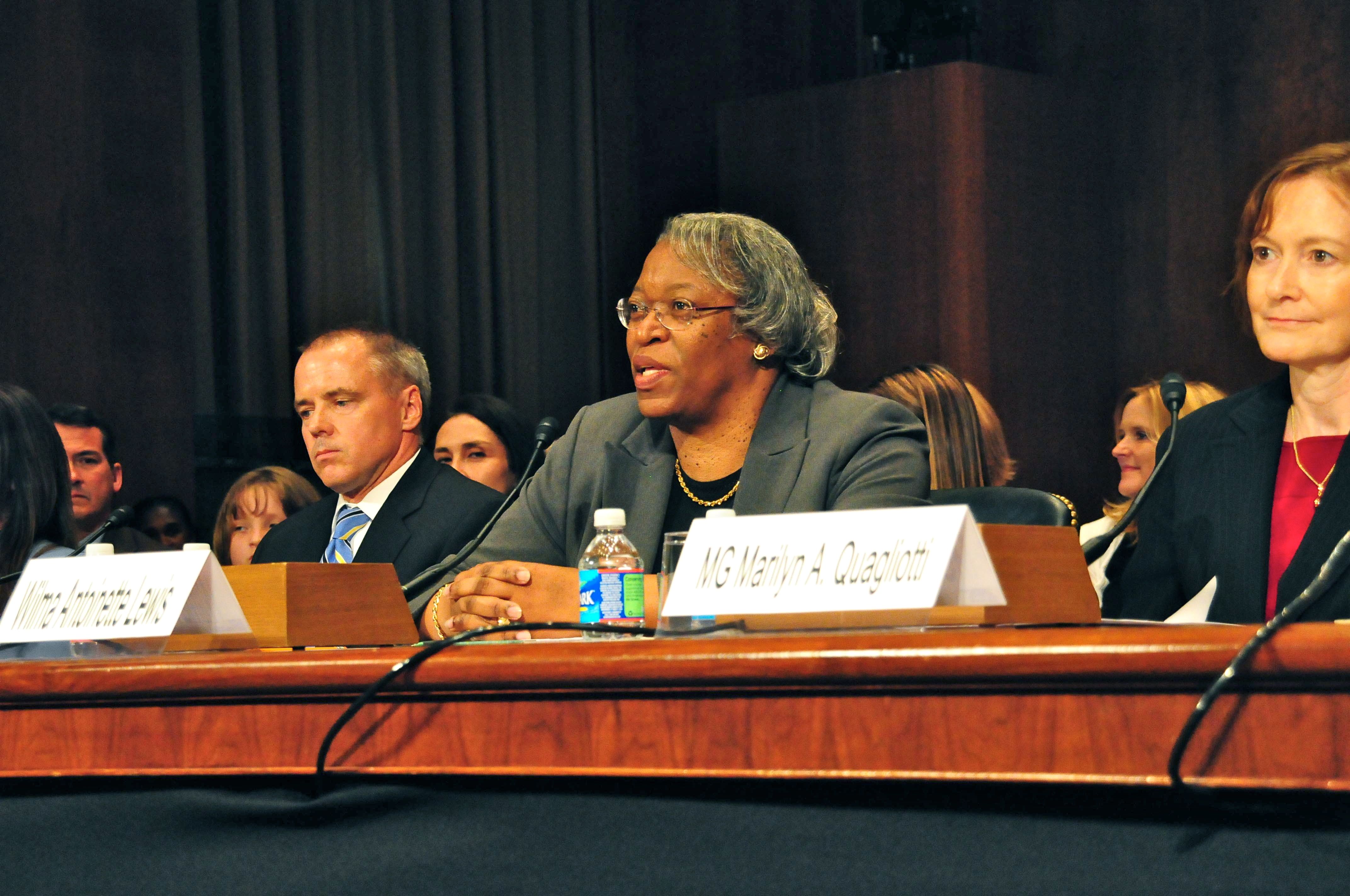 Testifying before Congress Tuesday, Wilma Lewis promised impartiality to all litigants.