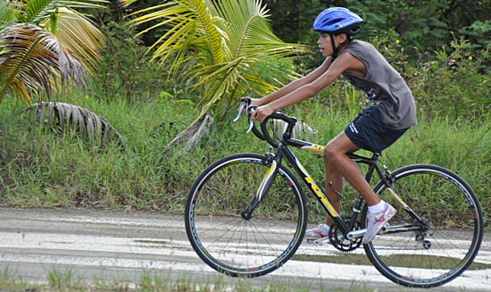 Adriel Sanes took first in the 12-to-15-year old group.