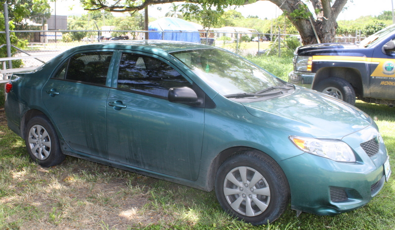 Police believe this stolen 2010 Toyota Corolla was used as the getaway vehicle in Tuesday’s robbery.