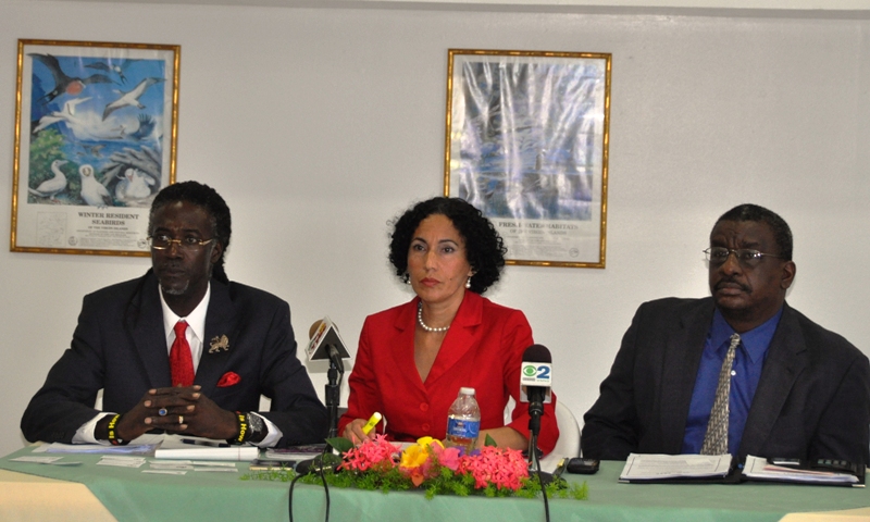 Sens. Terrence "Positive" Nelson, Nereida "Nellie" Rivera-O'Reilly and Neville James discuss their trip to the nation's capital.. 
