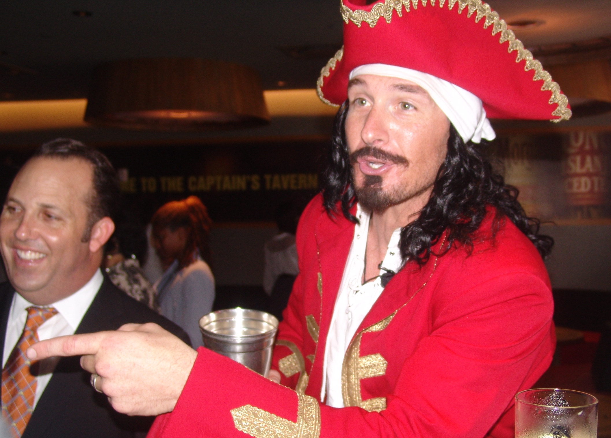 Diageo's Captain Morgan character was part of the festivities.