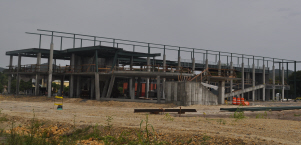 Construction site of the new RTPark at UVI's St. Croix campus.