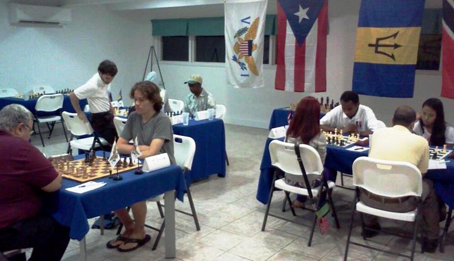 Round One of the USVI Invitational 2012 Chess Tournament (Photo courtesy of Edwin Delgardo).