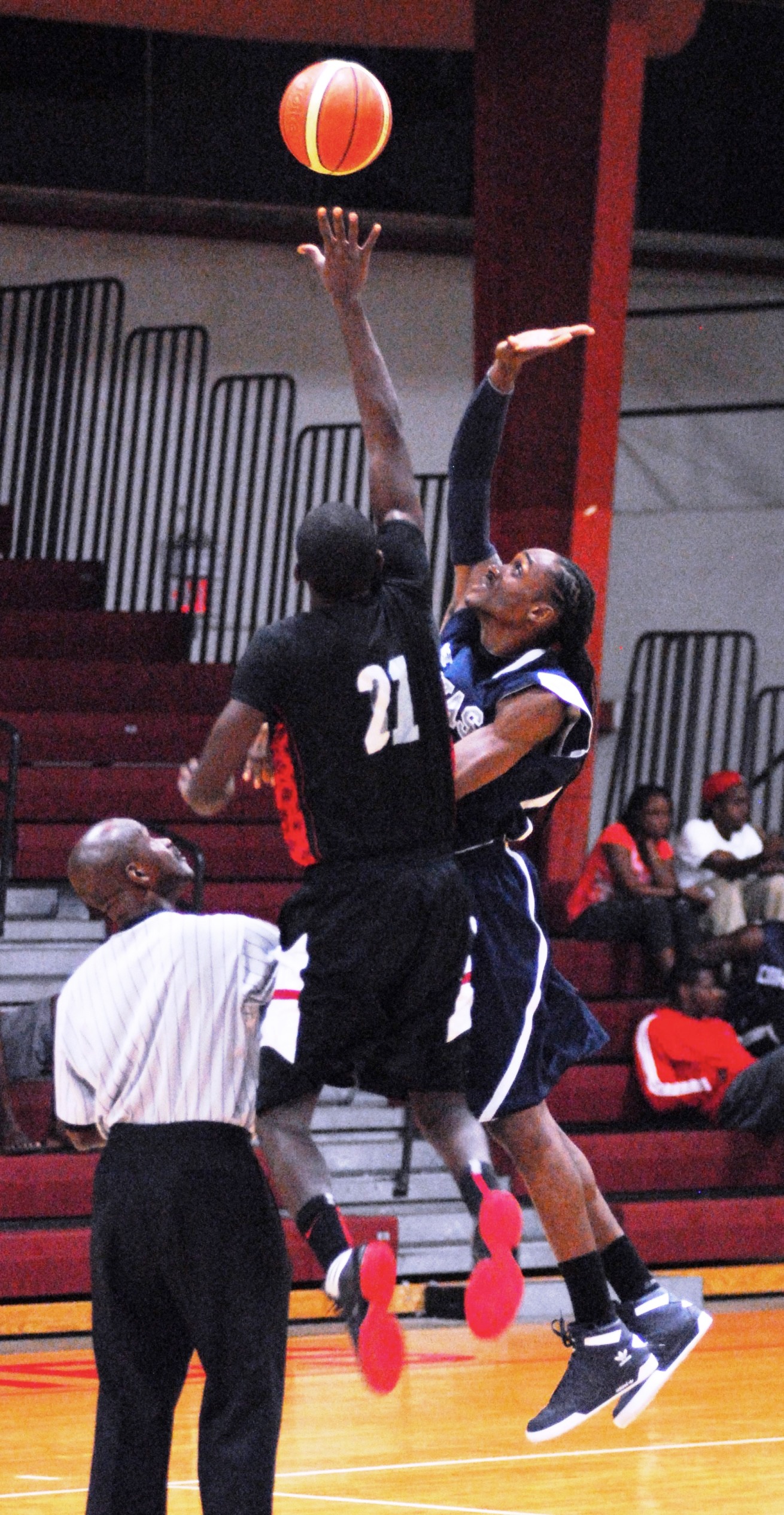 Boys Dem won the opening tip on Terrell Christian's jump and never looked back.