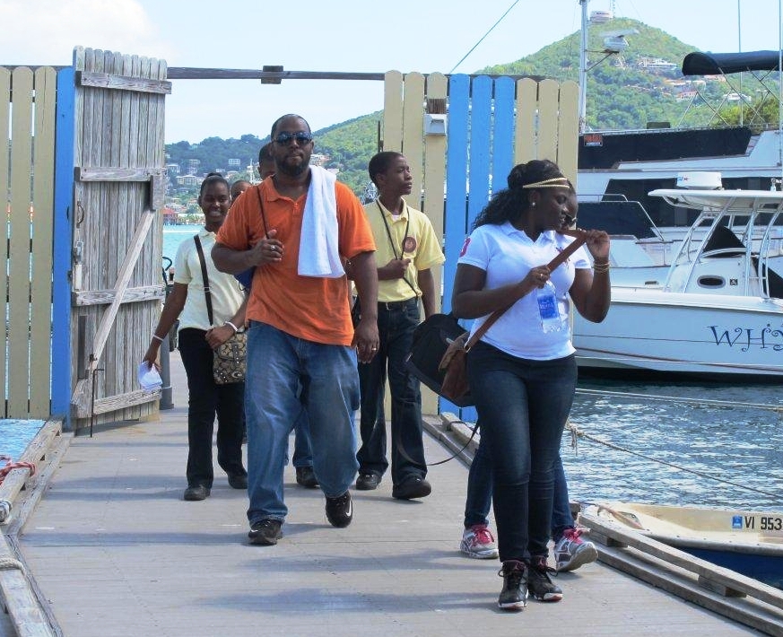 Public school teachers and students took a trip to Hassel Island for environmental research.