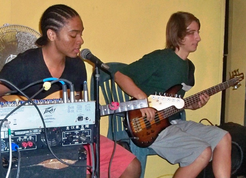 Prodigy Block guitarists Brandon Balwant and Kevin Ryan.
