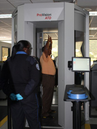 The TSA's new imaging machines are put through their paces.