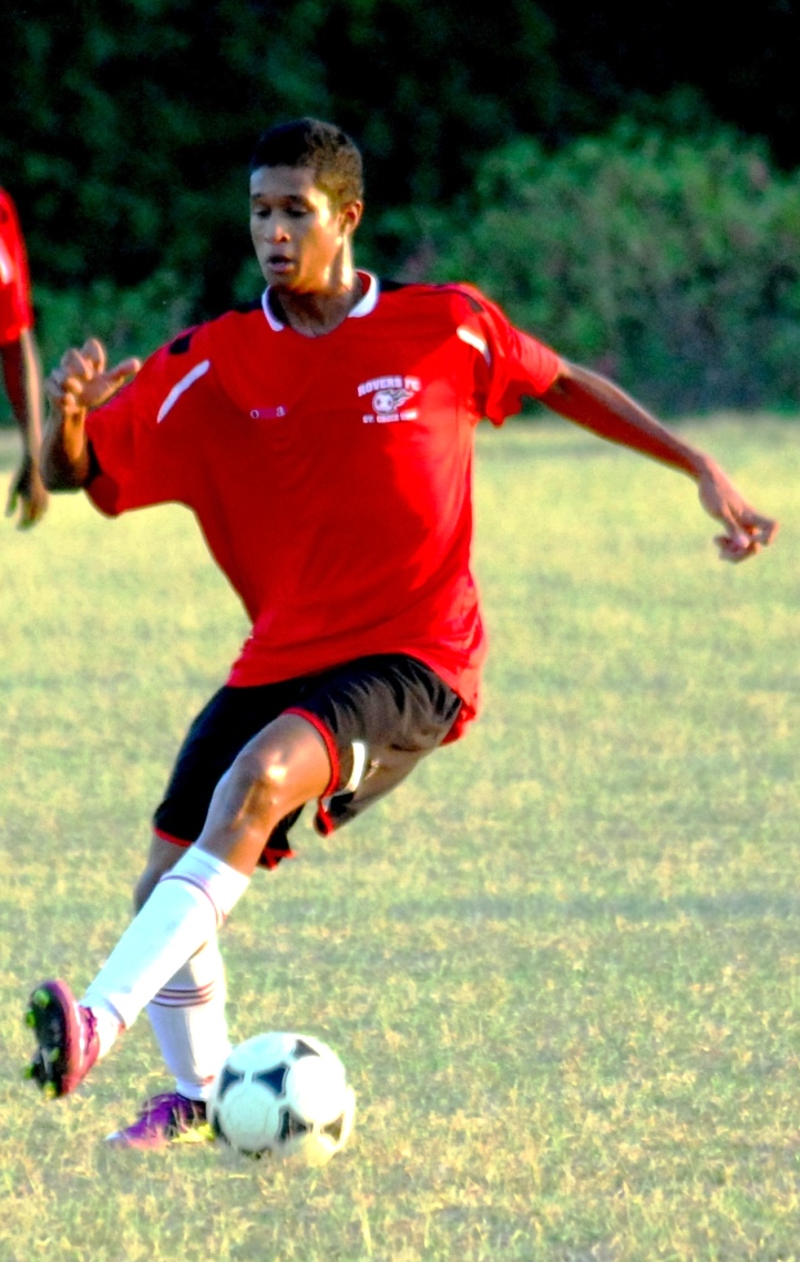 The Rovers’ Kendal Francis dazzles with footwork.