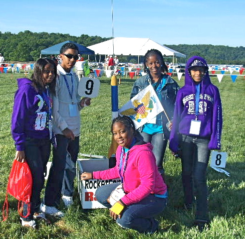 Elena Christian rocketeers get ready to launch at the Teen America Rocket Challenge finals in Virginia.