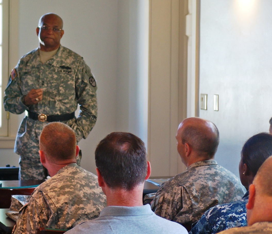V.I. National Guard Adjutant Gen. Renaldo Rivera welcomes emergency responders from across the U.S. to Frederiksted.
