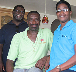 Sea Shore Allure manager Wendell Powell (from left), owners Delbert Parsons and Delrise Varlack.