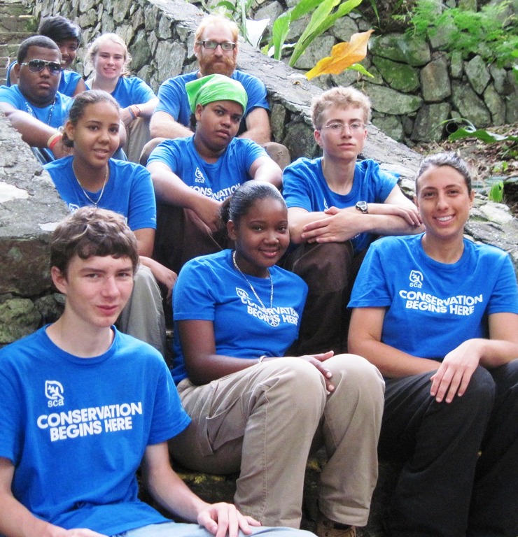 Student Conservation Association summer program students and leaders. 