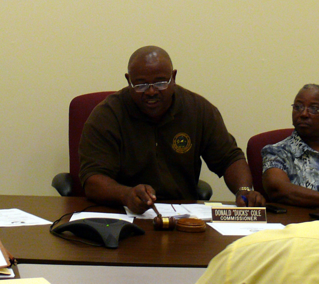 Donald 'Duck' Cole presides over Tuesday's PSC meeting.