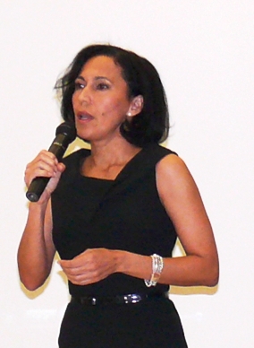 Sen. Nereida 'Nellie' Rivera-O'Reilly at Thursday's candidate forum on St. Croix.