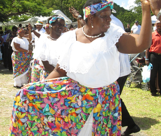 Mungo Niles Cultural Dancers perform as part of the USVI-BVI Friendship Day celebration.