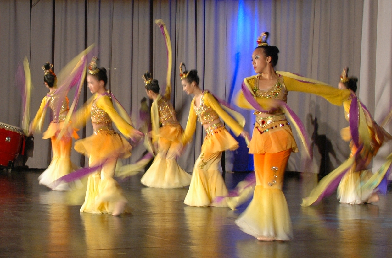 Dancers perform their "Moonlight Gossamer" piece.