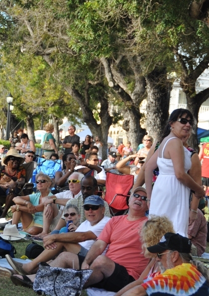 Music fans converge in Frederiksted for the Blues Cruise jams.