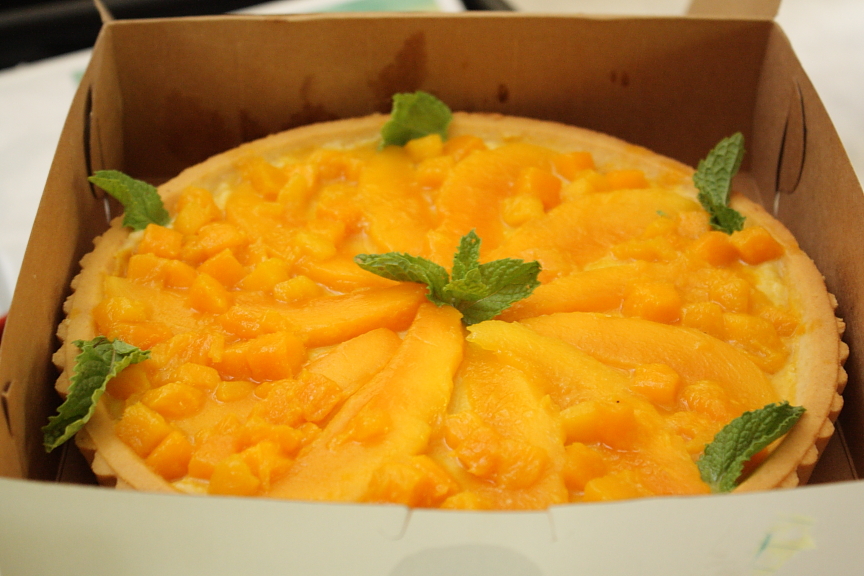 A mango cream tart took top honors in the cooking competition.