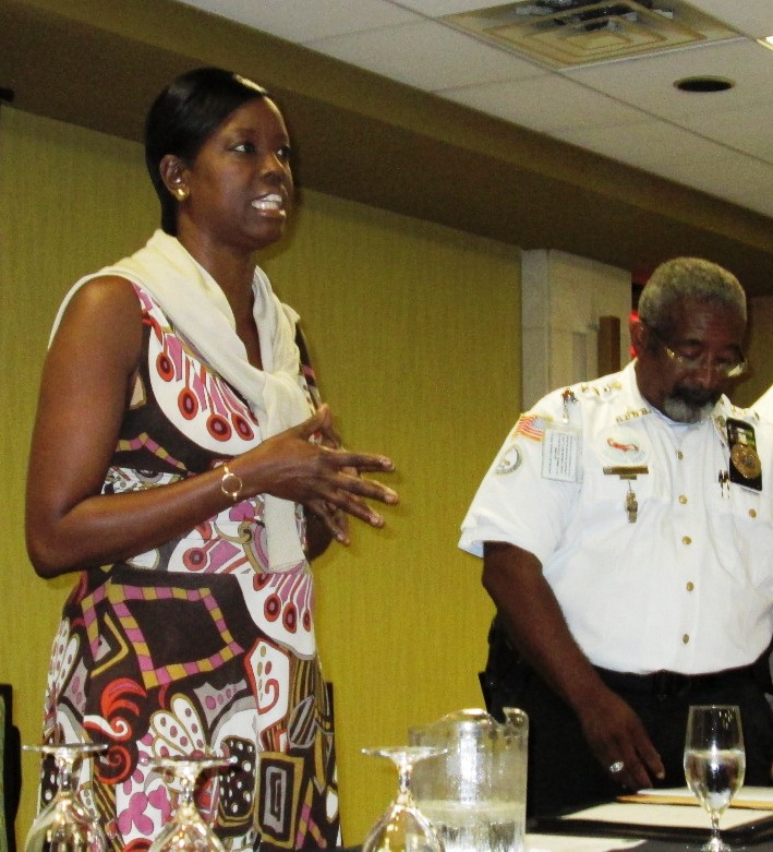 Planning Commissioner Alicia Barnes and Enforcement Director Roberto Tapia.