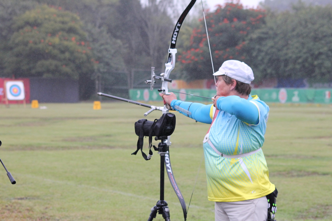 Anne Abernathy has retired from competitive luge racing and has discovered archery.