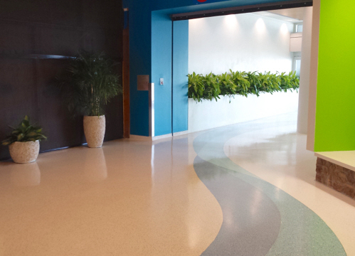 The newly remodeled entrance to the baggage-claim area at King airport. (Photo courtesy VIPA)