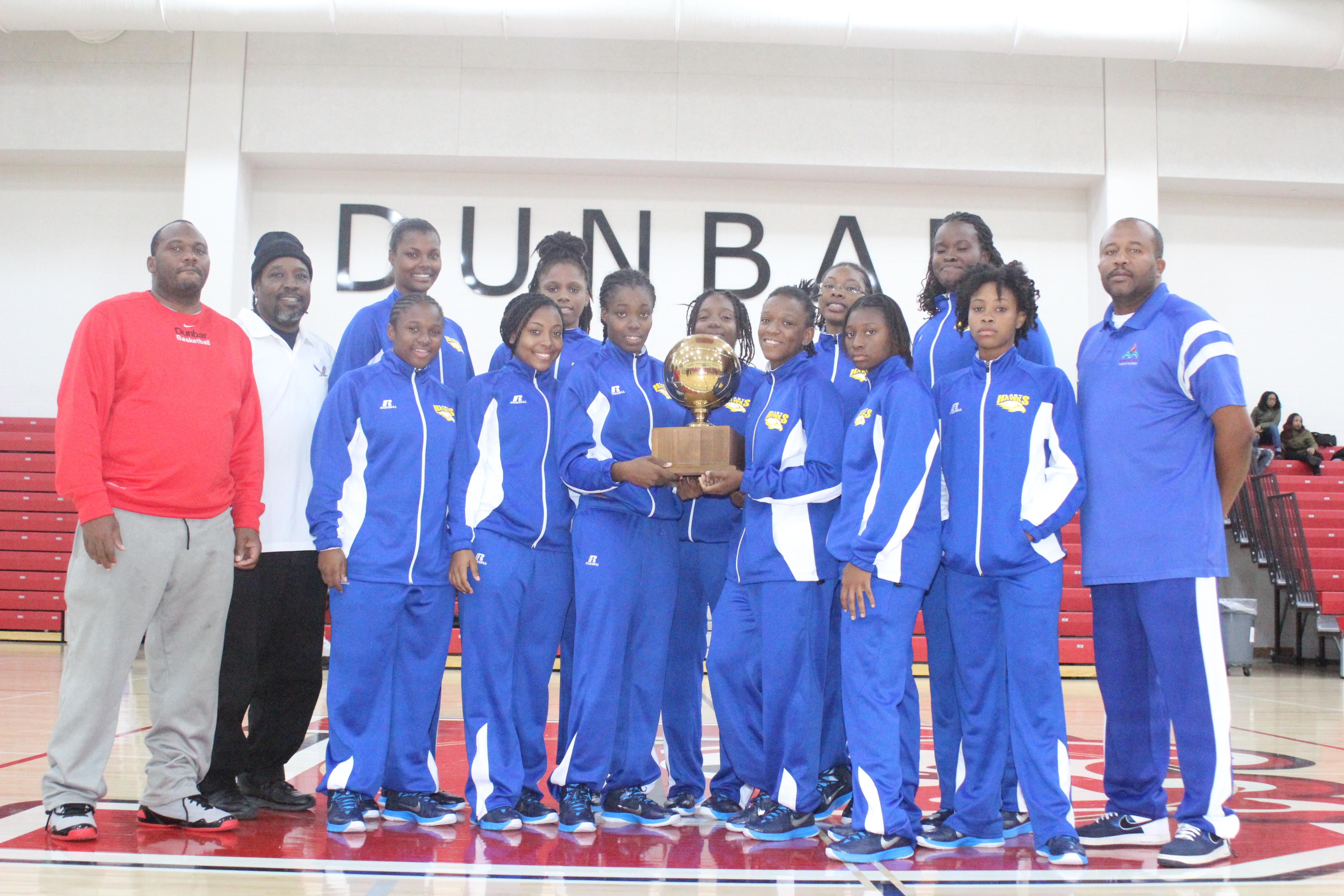 Charlotte Amalie High School Girls at the 2nd Annual Dunbar Christmas Tournament