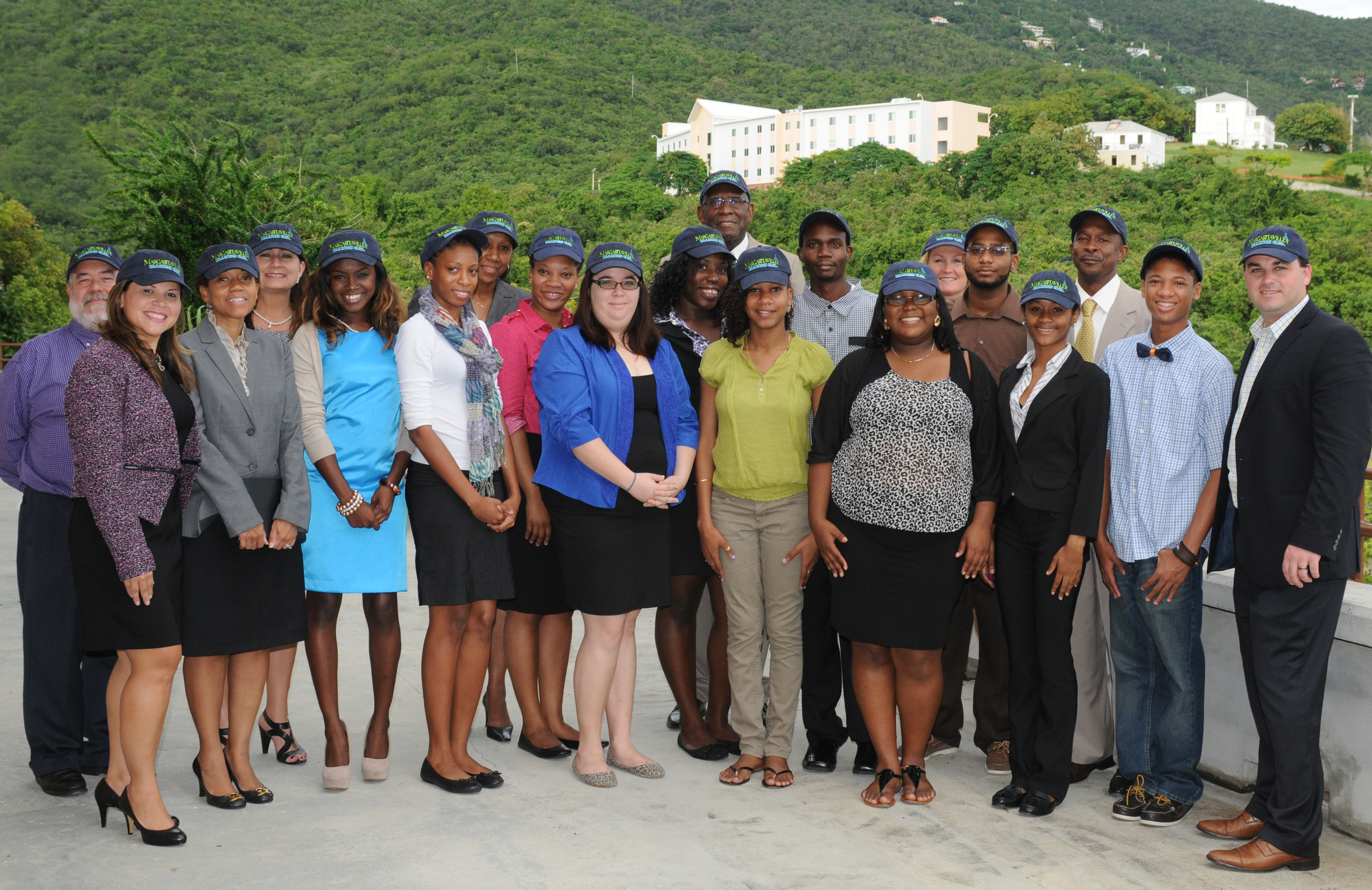 Officials from Wyndham Vacation Ownership join with some of the 59 Officials from Wyndham Vacation Ownership join with some of the 59 UVI students enrolled in the University’s BA in Hospitality and Tourism Management Program. The company presented a check of $5,000 to support the program and $10,000 scholarships to UVI students Demi Moore and Daynia Dowling on Nov. 21.UVI students enrolled in the University’s BA in Hospitality and Tourism Management Program. The company presented a check of $5,000 to support the program and $10,000 scholarships to UVI students Demi Moore and Daynia Dowling on Nov. 21.