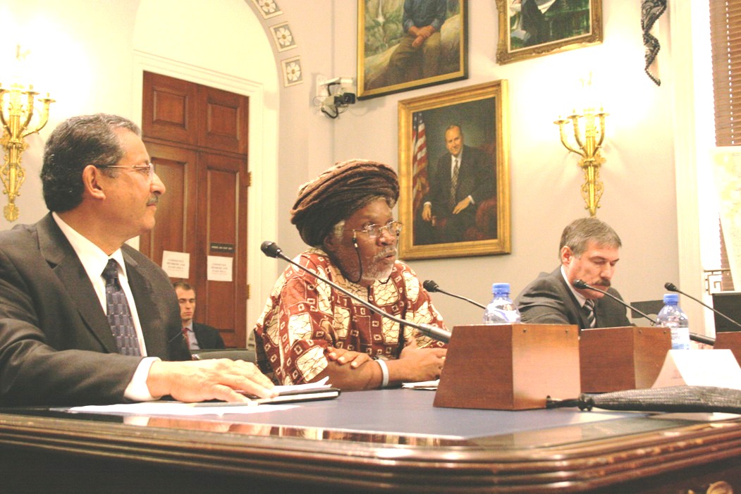  Olasee Davis testifying before the House Natural Resources Subcommittee.