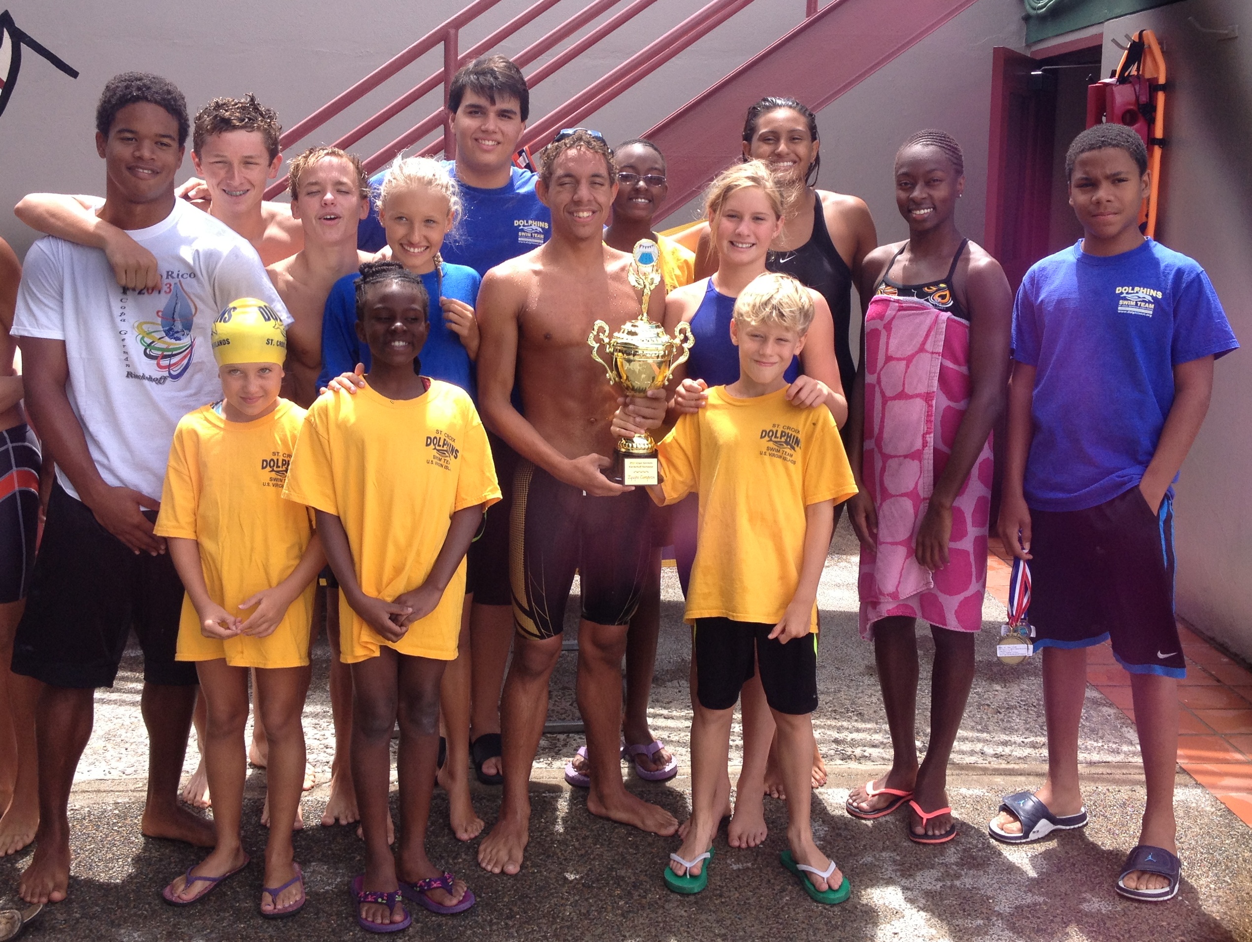 Dolphins Swim Team in  Puerto Rico