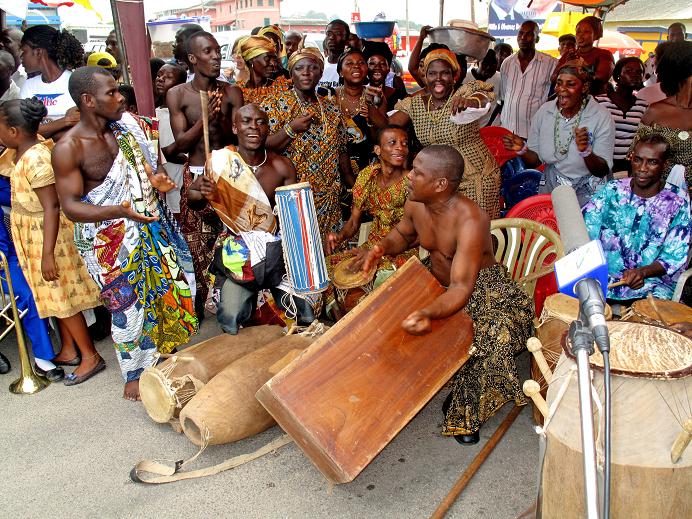 Drummers at Panafest Celebration 2009 in Cape Coast 