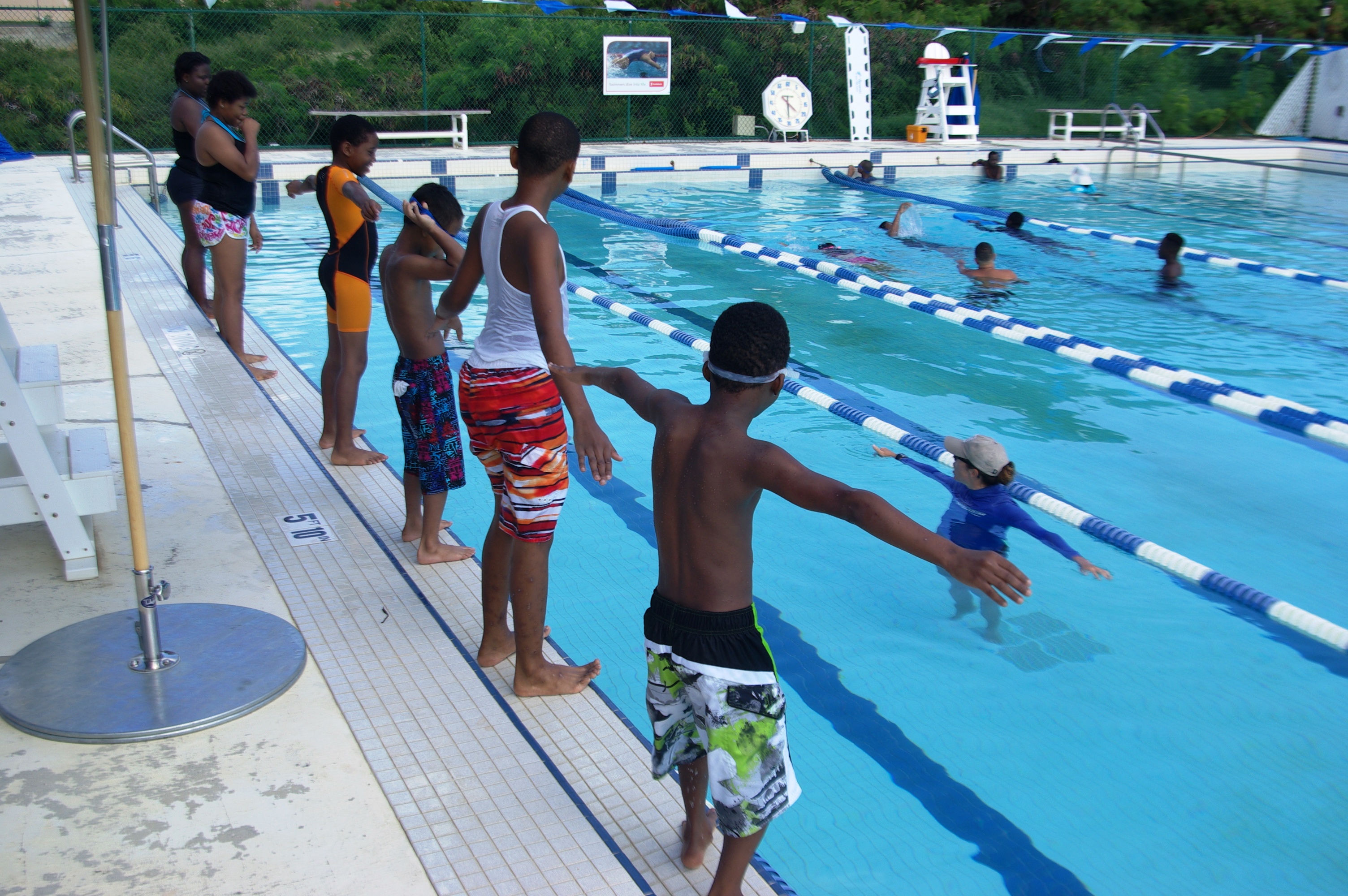 Boy Scouts learn to swim at the St. Thomas Swimming Association pool. (photo: Jimmy Loveland)