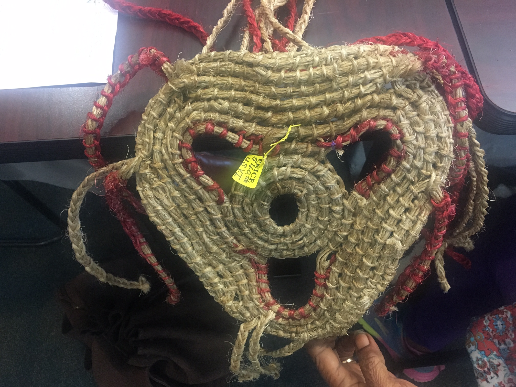 Locally made mask was displayed at Culture Bearers Conference on St. Thomas on Sept. 2.