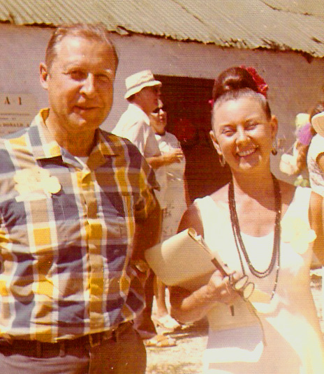 (1973) Jean Eastwood and Robert Moon, who gave the original parcel of land that was to become the St. George Village Botanical Garden.