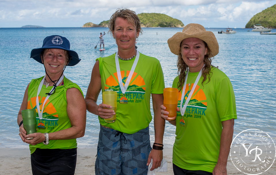 Winners at the Paddle Boarding Race