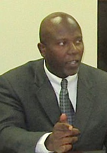 Interim JFL CEO Kendall Griffith at Tuesday's territorial hospital board meeting.