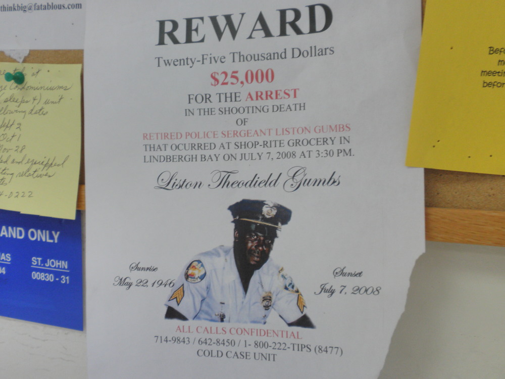 The case of slain VIPD Officer Liston Gumbs remains a priority for the Cold Case Squad. 