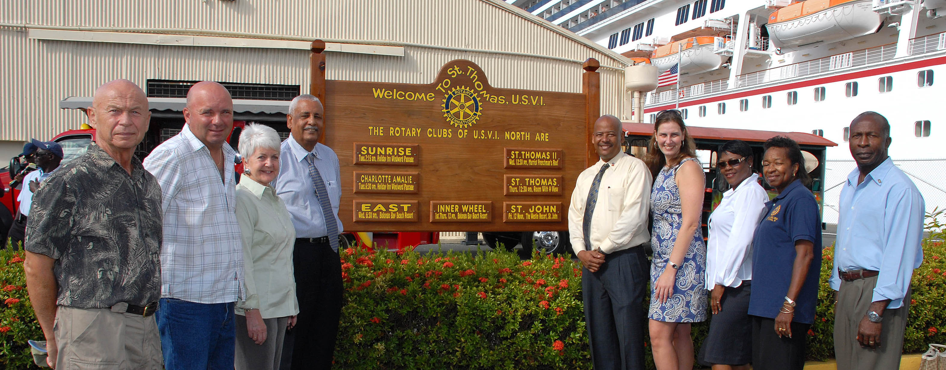 The presidents of Rotary and Inner Wheel on St. Thomas and St. John The presidents of Rotary and Inner Wheel on St. Thomas and St. John