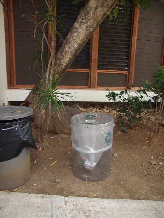 Recycling cans for aluminum placed on UVI campus