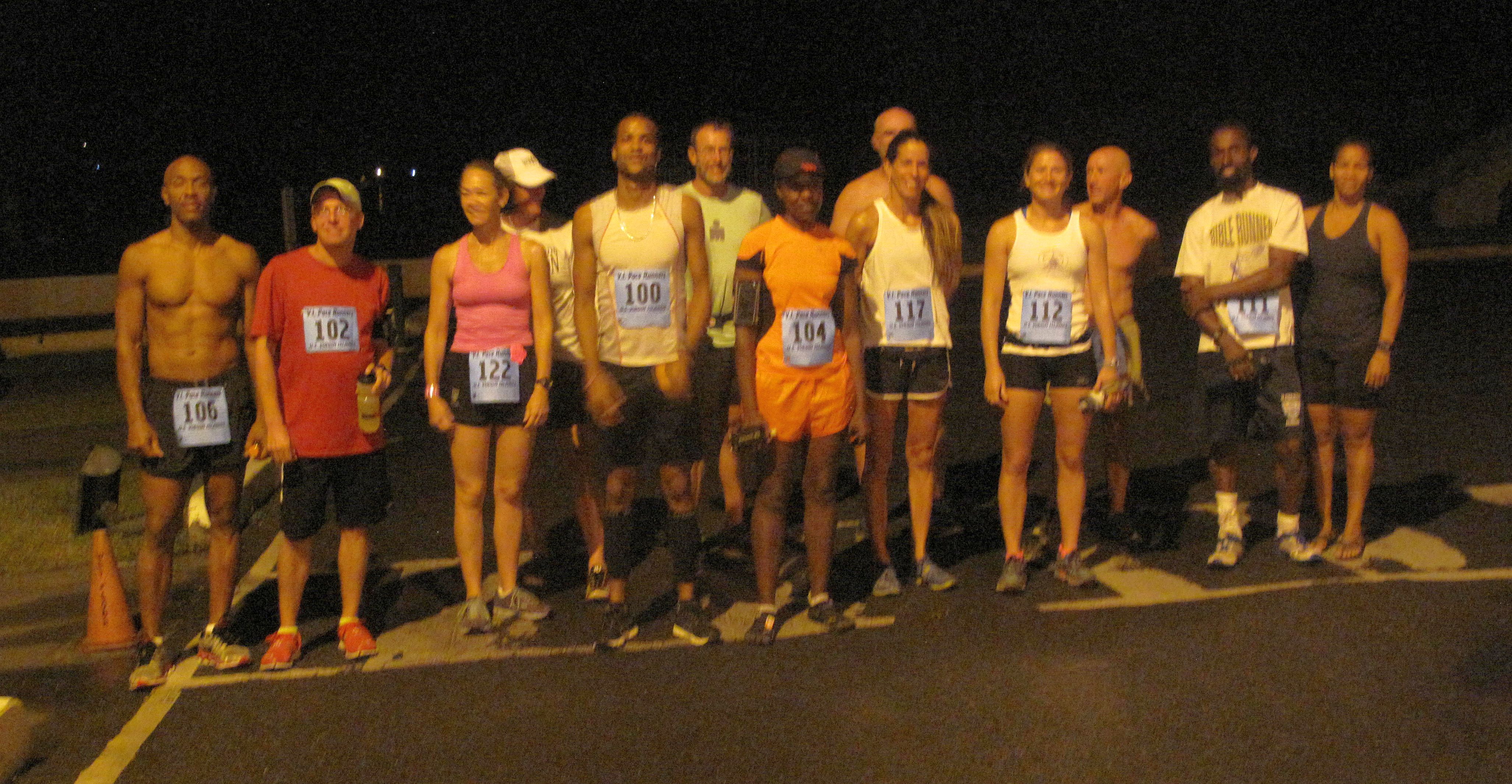 The 30th Annual Martin Luther King Fort-To-Fort 15.5 Mile (25K) Memorial Run runners before the race.