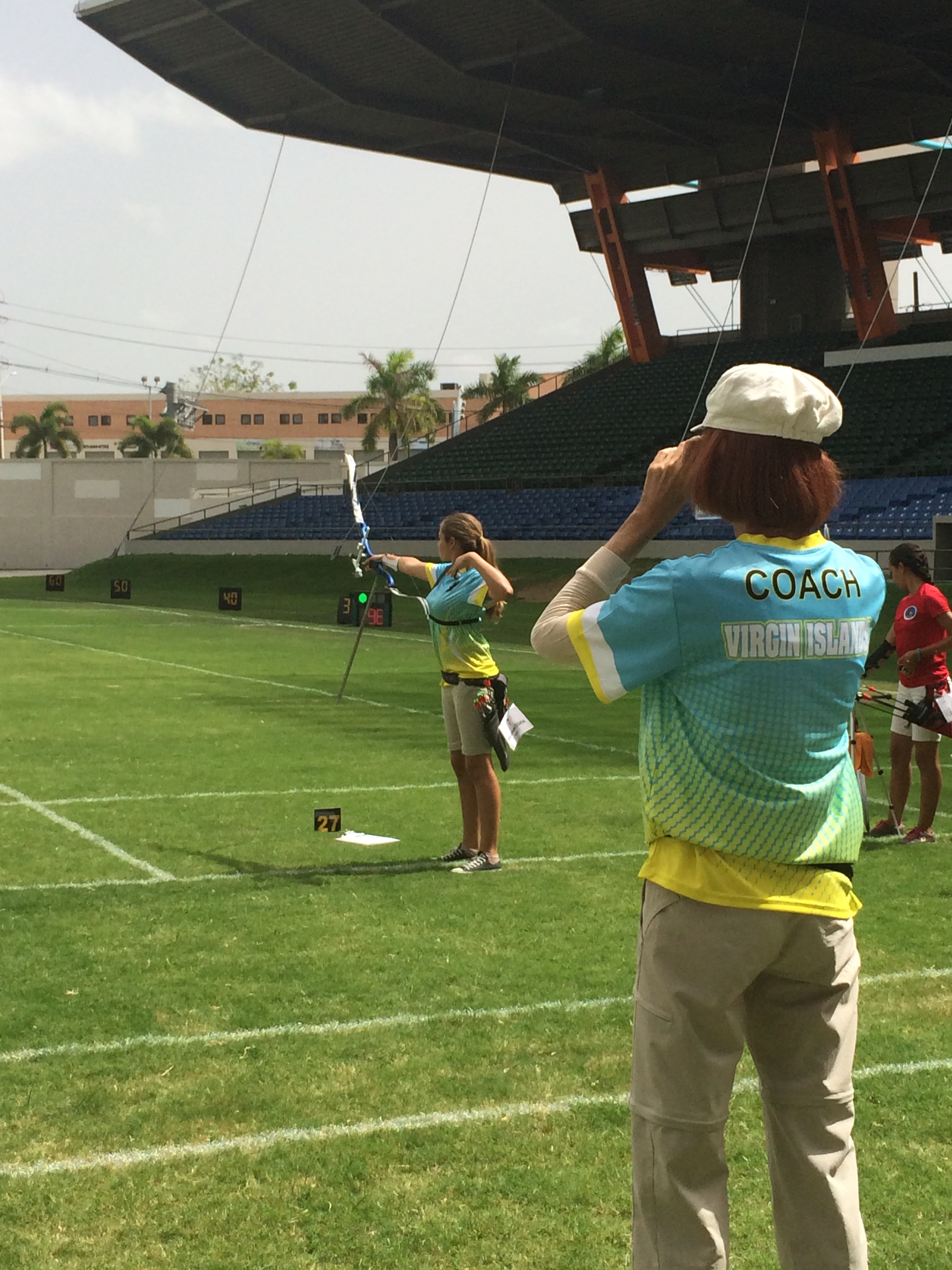 Youth Archer Cora Warehime competes during the XI Copa Juan Enrique Barrios World Ranking tournament.
