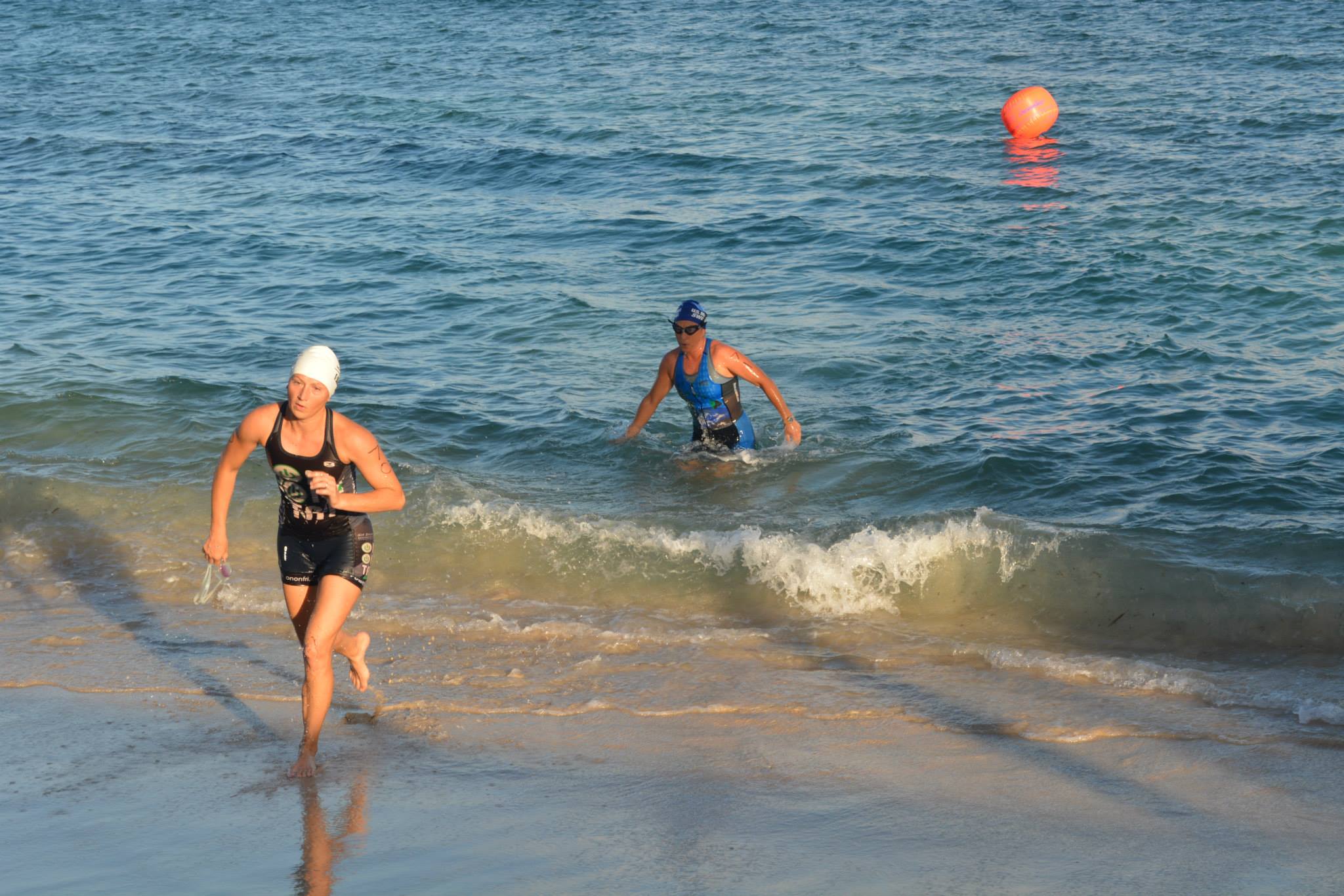 Bridget Klein, followed closely by Esther Ellis, was battling until the final 2 miles of the race.  Bridget was first the female finisher; Esther was second.