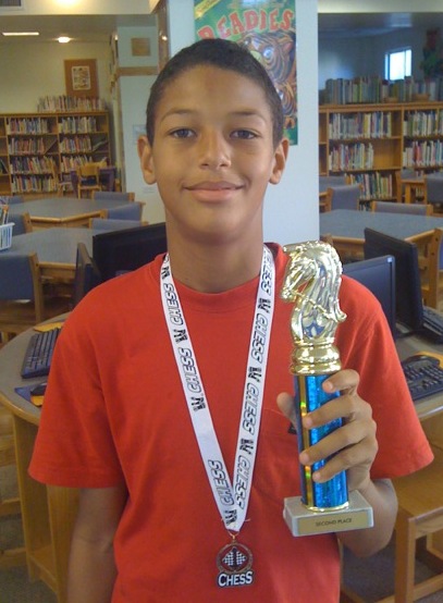 Tommy Wise won 2nd place in the age 12 and under division.