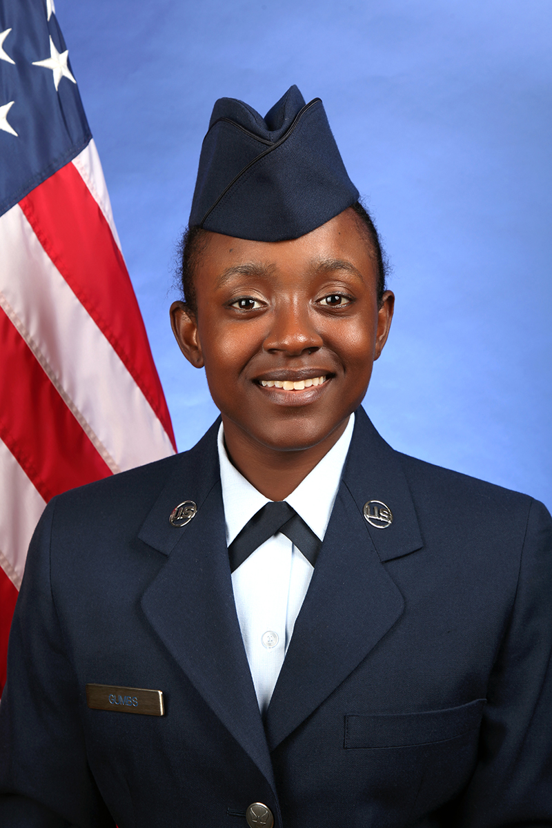 Air Force Airman Evangeline D. Gumbs