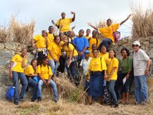 Seventh-day Adventist 9th Graders tour Hassel Island