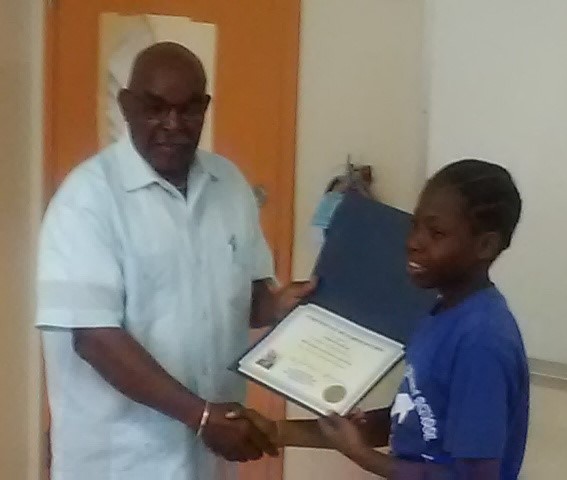 Harrigan and Lockhart Elementary 1st Place winner Keiron Charles