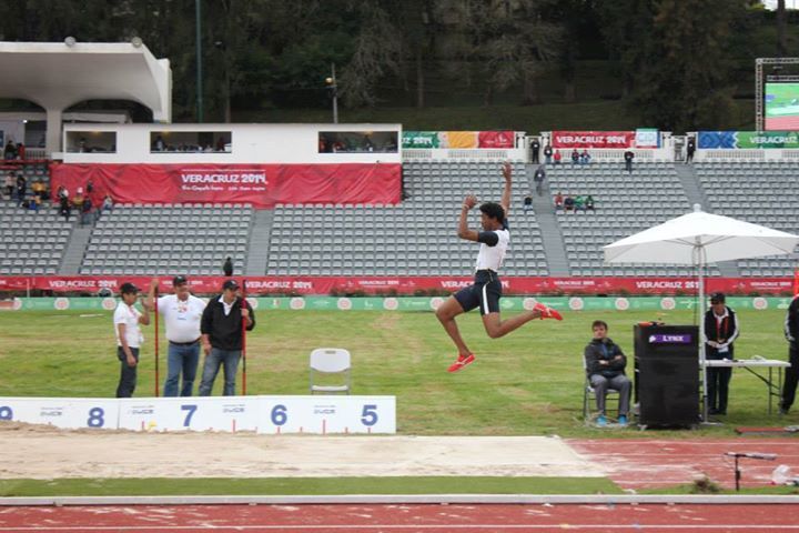 Muhammad Halim wins Silver Medal in the Long Jump at CAC Games (VIOC Photo)