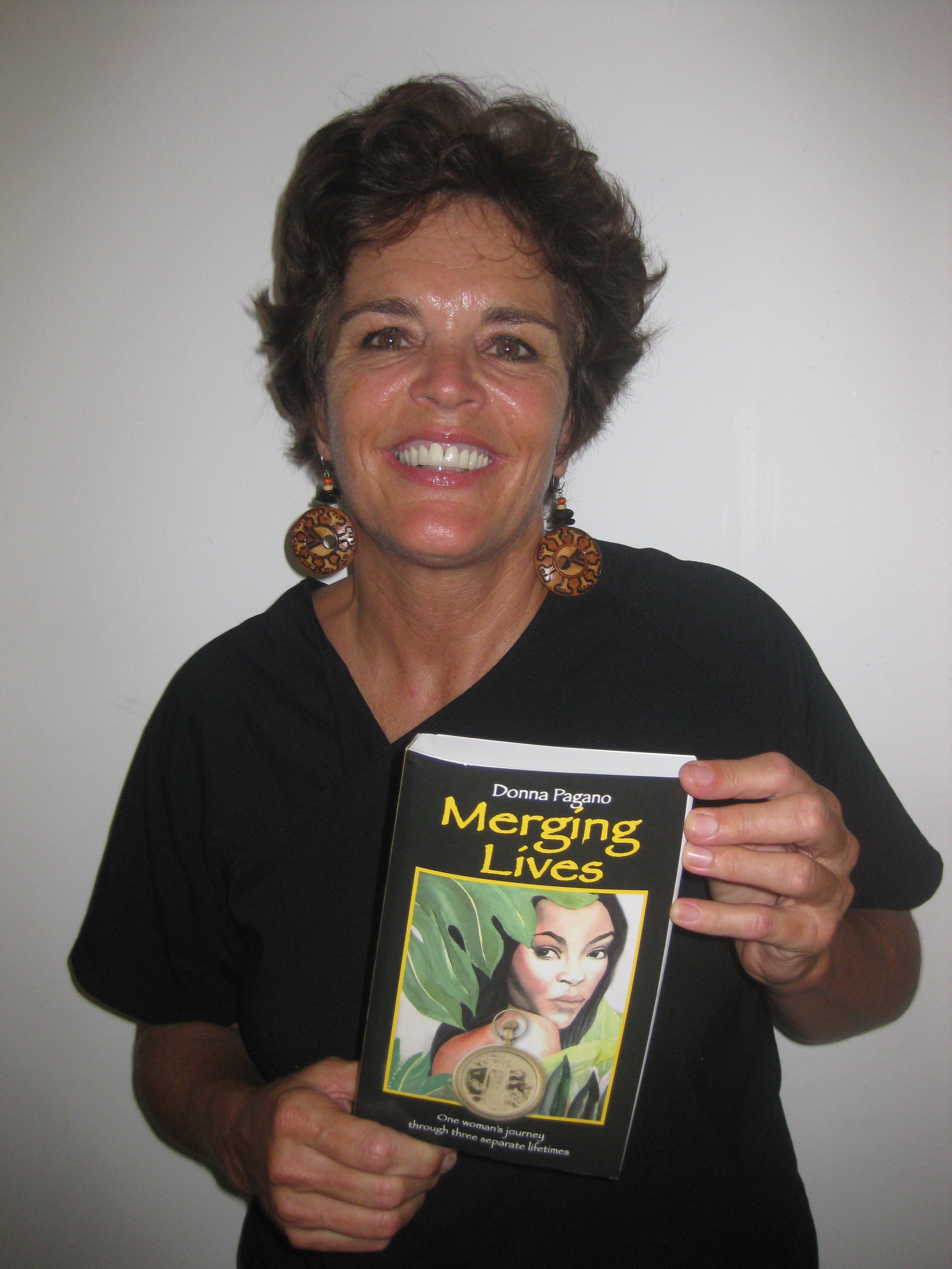 Donna Pagano with first novel