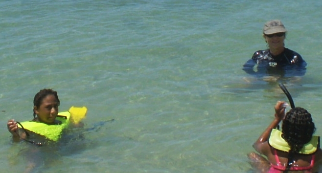 The free snorkeling clinics take place about once a month.