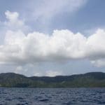 St. Thomas seen from the north side of the island by water_Photo by Kelsey Nowakowski
