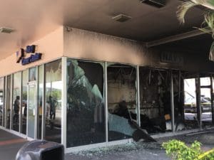 Fire damage at Nisky Center recruiting station in February 2017. (Source file photo)